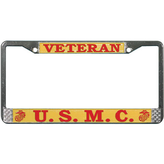 USMC Veteran Plate Frame