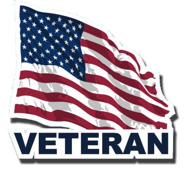 Veteran US Flag Decal