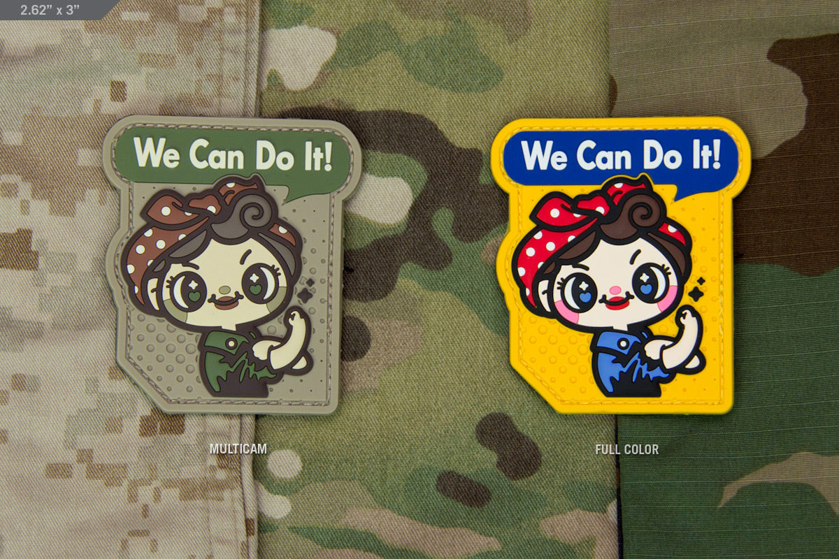 "We Can Do It" Cute PVC Morale Patch
